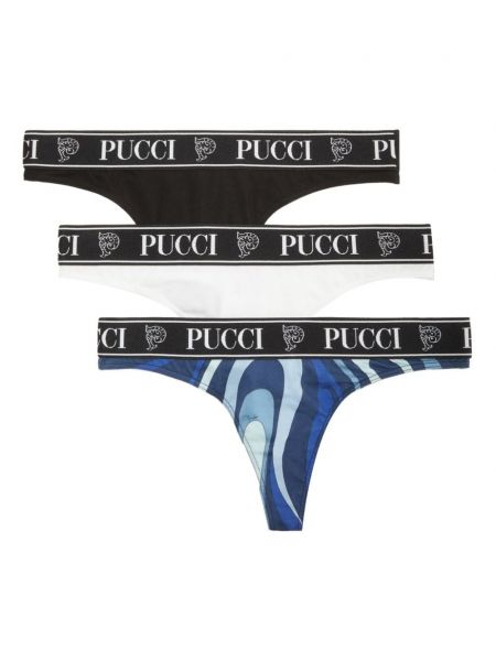 Bavlněné kalhotky string s potiskem Pucci