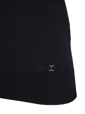 Haut en laine sans manches en tricot Chloé noir