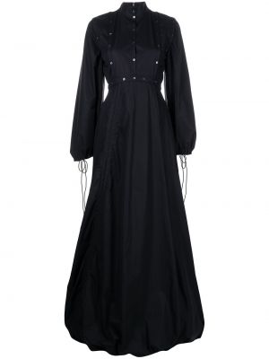 Вечерна рокля с панделка Rochas черно