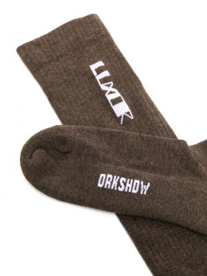 Ponožky Rick Owens Drkshdw hnědé