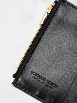 Bőr pénztárca Bottega Veneta fekete