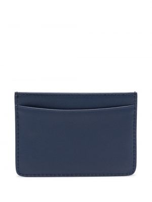 Kožená peněženka A.p.c. modrá