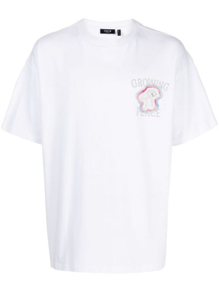 T-shirt aus baumwoll mit print Five Cm weiß