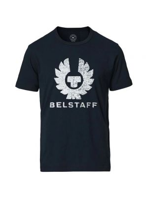 Koszulka z nadrukiem Belstaff niebieska