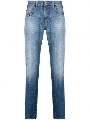 Slim fit skinny fit-jeans Zegna blå