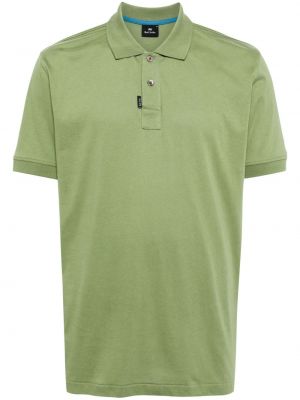 Kokvilnas polo krekls Ps Paul Smith zaļš