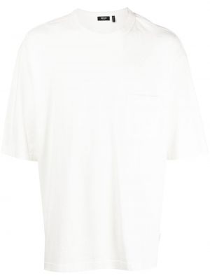 Pamut hímzett póló Five Cm fehér