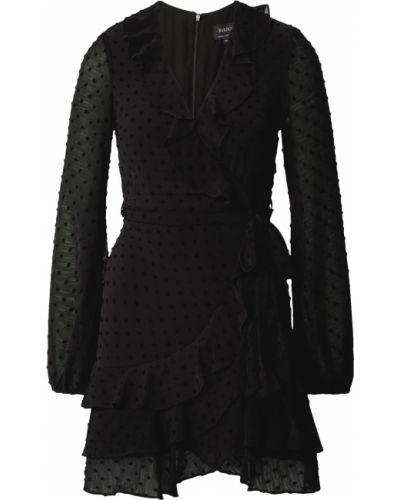 Košeľové šaty Bardot čierna