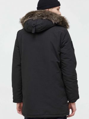 Téli kabát Superdry fekete