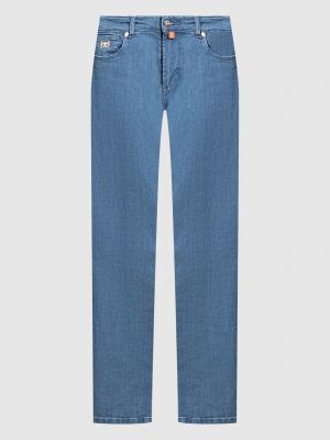 Голубые прямые джинсы Enrico Mandelli