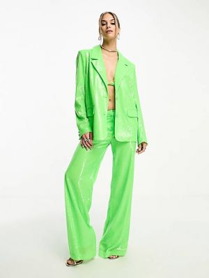 Пиджак с пайетками оверсайз Annorlunda зеленый