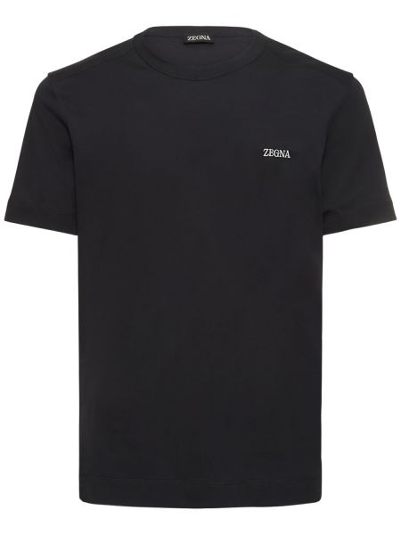 Camiseta manga corta Zegna azul