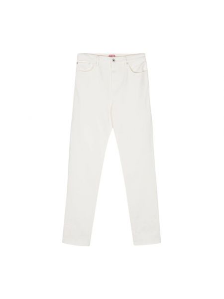Białe proste jeansy Kenzo