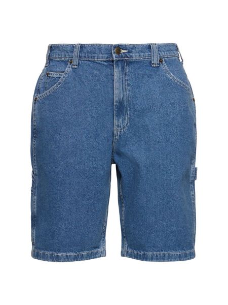 Shorts en jean en coton Dickies bleu