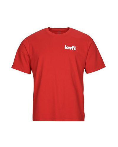 Koszulka z krótkim rękawem relaxed fit Levi's czerwona
