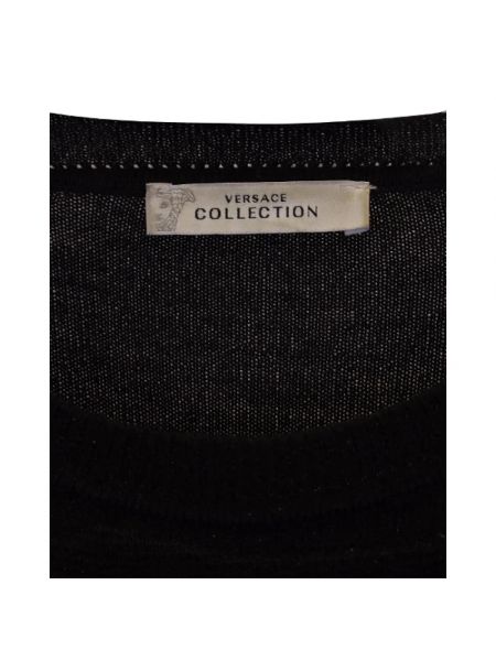 Bluza wełniana Versace Pre-owned czarna