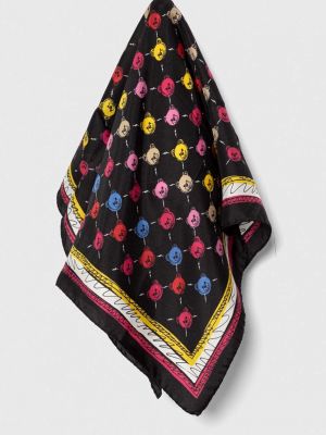 Cravată de mătase cu buzunare Moschino negru