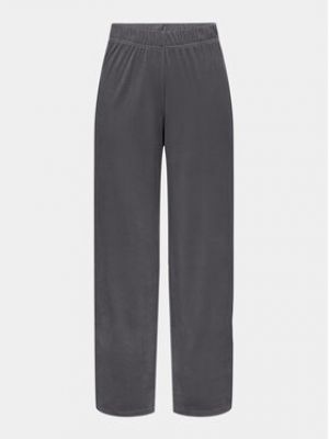 Pantalon droit en tricot Only gris