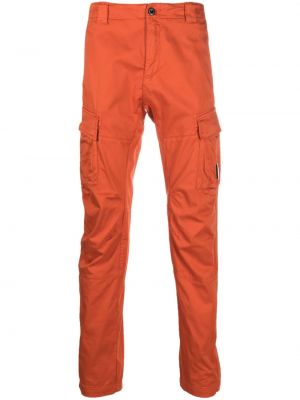 Slim fit kargo hlače C.p. Company oranžna