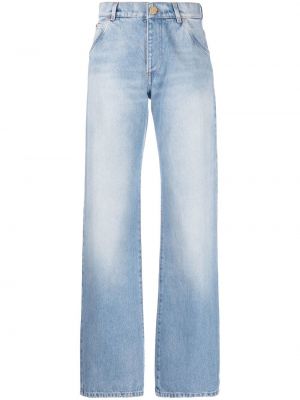 Straight leg jeans Balmain blu