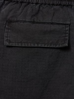 Памучни панталон Acne Studios черно