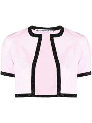 Kort tröja Alexander Wang rosa