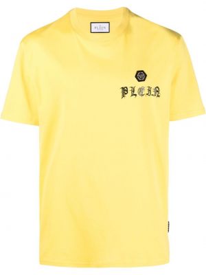 T-shirt avec manches courtes Philipp Plein jaune