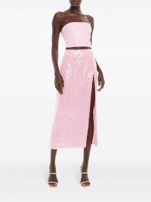 Midi sukně Lapointe růžové