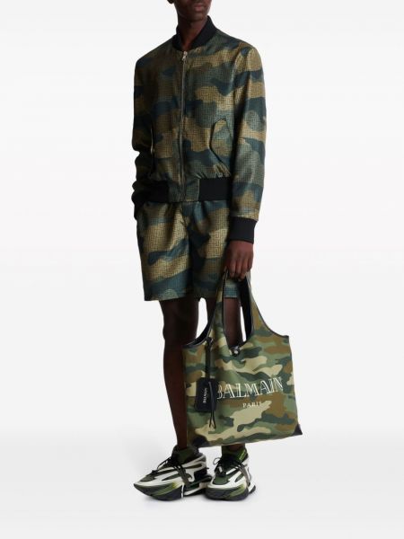Bomberjacke mit print mit camouflage-print Balmain