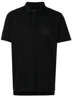 Medvilninis polo marškinėliai Osklen juoda