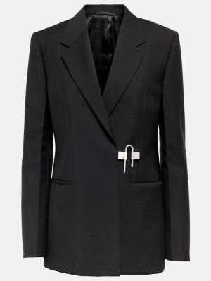 Mohérové vlněné sako Givenchy černé