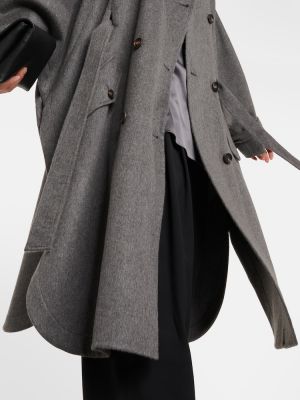 Cappotto di cachemire Brunello Cucinelli grigio
