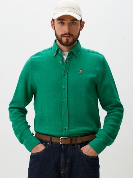 Рубашка U.s. Polo Assn. зеленая