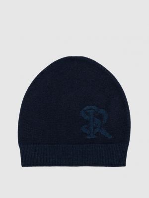Шелковая шапка Stefano Ricci синяя