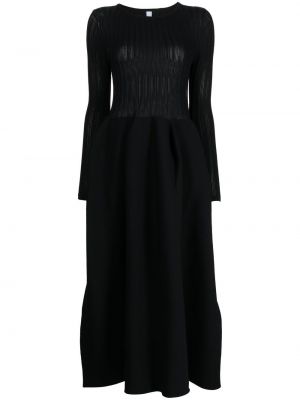 Плетена миди рокля Cfcl черно