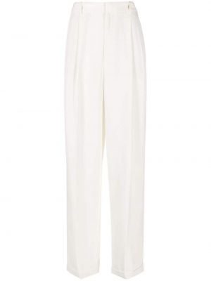 Pantaloni cu croială lejeră Polo Ralph Lauren alb