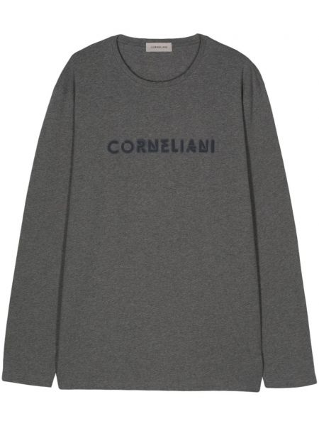 T-krekls Corneliani pelēks