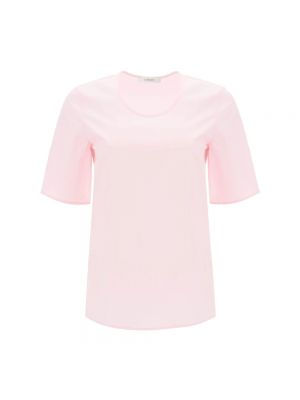T-shirt aus baumwoll mit rundem ausschnitt Lemaire pink