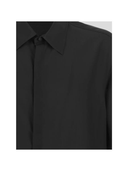 Blusa de seda oversized Valentino negro