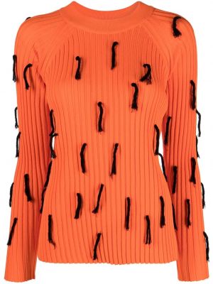 Pull en tricot Christian Wijnants orange