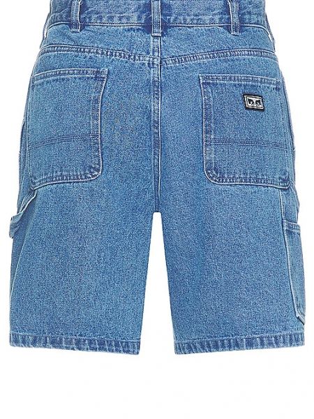 Shorts en jean Obey bleu