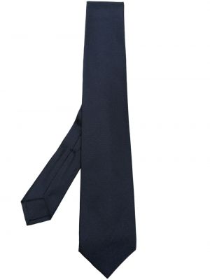 Pruhovaná hodvábna kravata Barba modrá