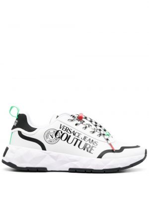 Sneaker mit print Versace Jeans Couture weiß