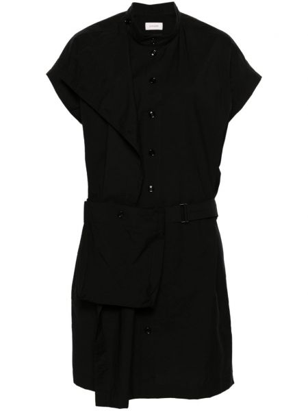 Ασύμμετρη μini φόρεμα Lemaire μαύρο