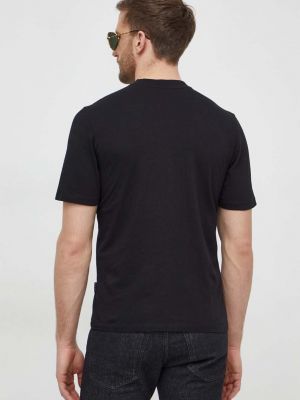 Tricou din bumbac Sisley negru