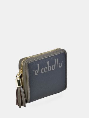 Кожаный кошелек El Caballo черный