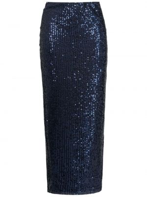 Midi sukně s flitry Gloria Coelho modré