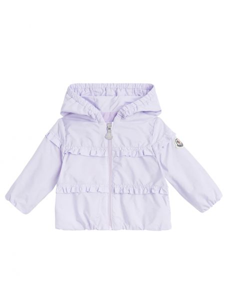 Ruffle jakke for jenter Moncler Enfant lilla