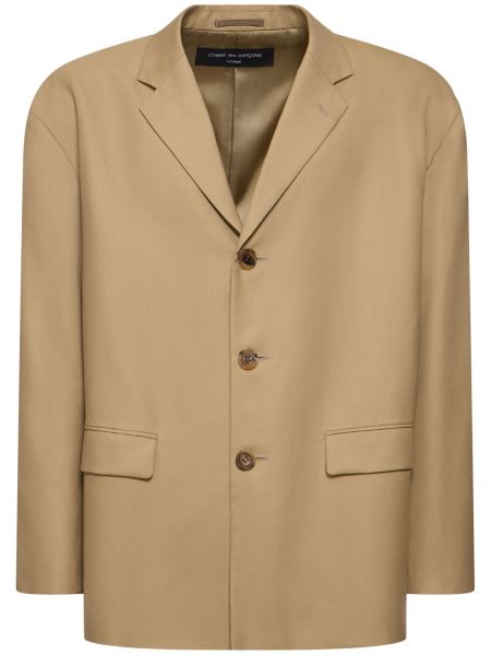 Oversized blazer i ull Comme Des Garcons Homme beige