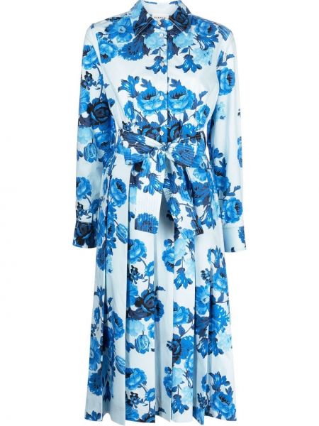 Trykt floral dress P.a.r.o.s.h. blå